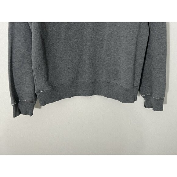 Vintage Gray Abercrombie And Fitch Mens Crewneck Sweatshirt Small Distressed - Picture 9 of 12